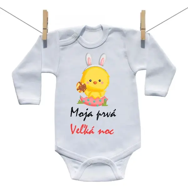 Boodyy Body s dlhým rukávom Moja prvá Veľká noc Dievča 80 (9-12 mesiacov)