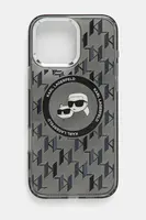 Obal na telefon Karl Lagerfeld iPhone 16 Pro Max 6.9 černá barva, KLHMP16XHMCKMHK
