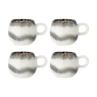 Sada hrnků Bloomingville Paula 275 ml 4-pack šedá barva