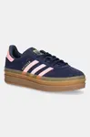 Semišové tenisky adidas Originals GAZELLE BOLD tmavomodrá barva, JR5951