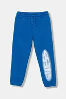 Dětské bavlněné tepláky Guess modrá barva, s potiskem, N5YQ18 KAD74