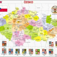 ČESKÁ REPUBLIKA KRAJE 70 d. EDU deskové puzzle