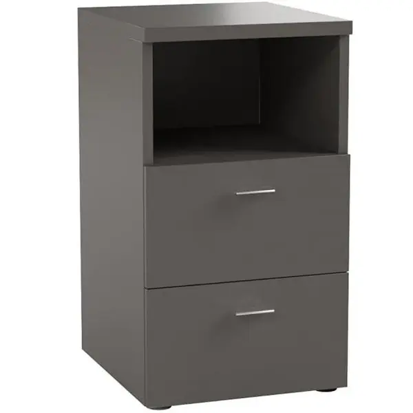 Carryhome NOČNÍ STOLEK, šedá, 35/62/40 cm