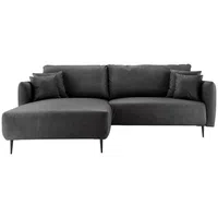 Livetastic ROHOVÁ SEDAČKA, textil, černá