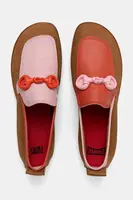 Kožené mokasíny Camper TWS dámské, hnědá barva, na plochém podpatku, K201833-002