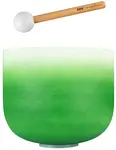 Sela Crystal Singing Bowl Chakra 11" - Green, Heart, F (432Hz)