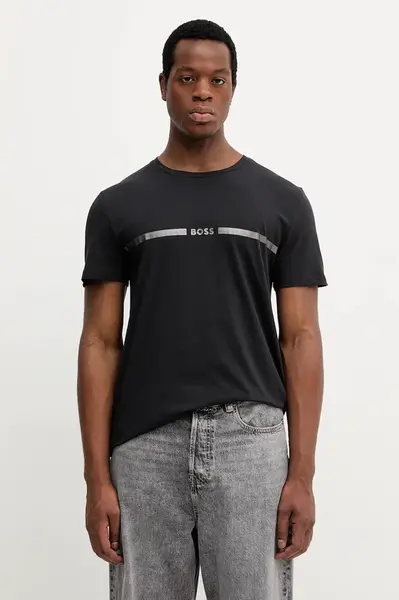 Bavlněné plážové tričko BOSS T-Shirt special