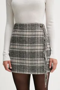 Sukně s příměsí vlny Pepe Jeans