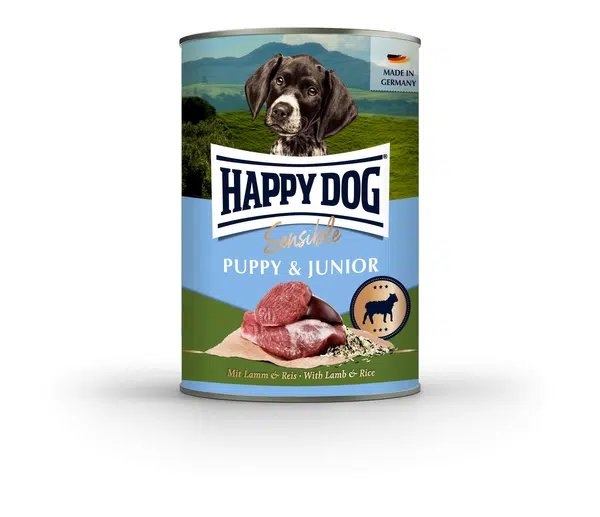 Happy Dog Supreme Sensible Puppy & Junior konzerva - jehněčí, rýže 6 x 200 g