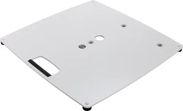 K&M 26716 Base plate L (3 x M20) White