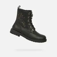 Black Girls Ankle Boots Geox Eclair Girl - Girls