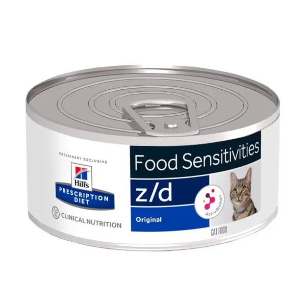 Hill's Prescription Diet z/d Food Sensitivities krmivo pro kočky - konzerva 156 g