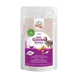 Farkaskonyha BIO husí dušené menu pro koťata 100 g