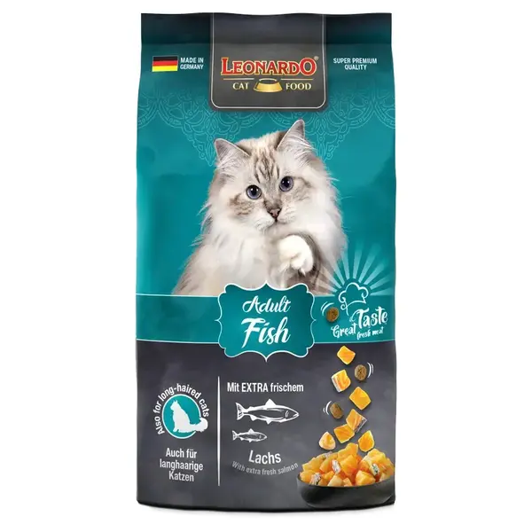 Leonardo Adult suché krmivo pre mačky - losos a ryža 1,8 kg