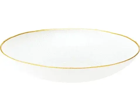 Mísa Dia 30 cm, bílá/zlatá