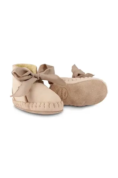 Kožené topánky pre bábätká Donsje Pina Organza Booties