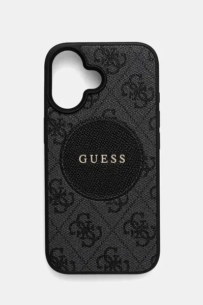 Guess iPhone 16 čierna farba, GUHMP16SP4PGRSGK