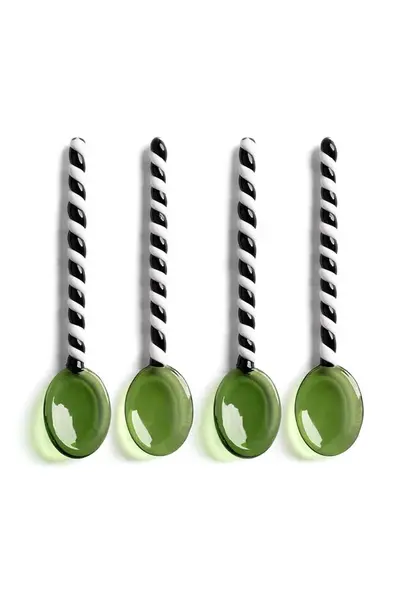 Sada lyžičiek &k amsterdam Spoon Duet Green 4-pak