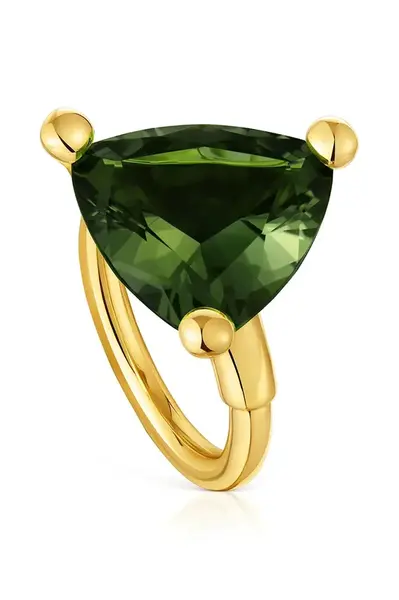 Strieborný pozlátený prsteň Tous 12 Color Lab