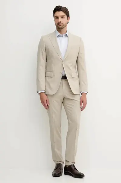 Vlnený oblek BOSS H-Huge-2Pcs-Peak-253