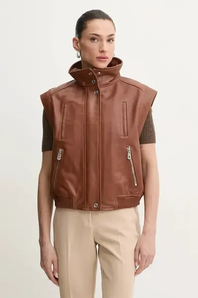 Kožená vesta Pinko