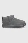 Semišové snehule UGG Classic Ultra Mini šedá farba, 1116109.GREY