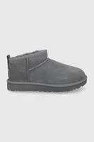 Semišové snehule UGG Classic Ultra Mini šedá farba, 1116109.GREY