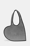 Kabelka Coperni Crystal-Embellished Mini Heart Tote