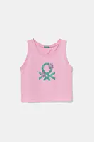 Detský bavlnený top United Colors of Benetton