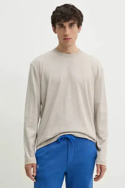 Bavlnené tričko s dlhým rukávom Samsoe Samsoe SAPARKER