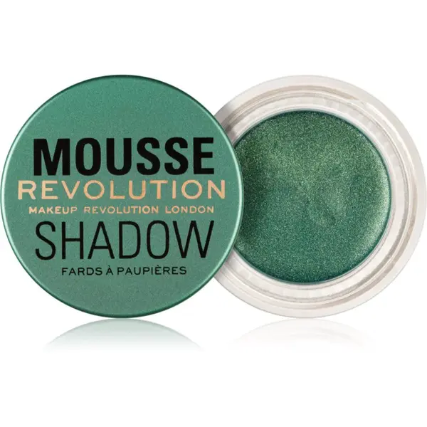 Makeup Revolution Mousse krémové oční stíny odstín Emerald Green 4 g