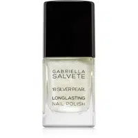 Gabriella Salvete Longlasting Enamel dlouhotrvající lak na nehty s perleťovým leskem odstín 18 Silver Pearl 11 ml