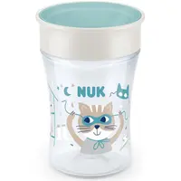 NUK Magic Cup hrnek s víčkem 8m+ Green 230 ml