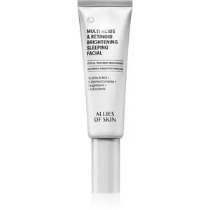 Allies of Skin Multi Acids & Retinoid Brightening Sleeping Facial rozjasňující maska na obličej 48 ml