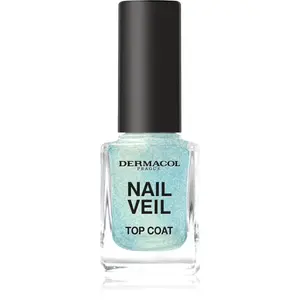 Dermacol Nail Veil vrchní lak na nehty třpytivý odstín Sparkling Ocean 11 ml