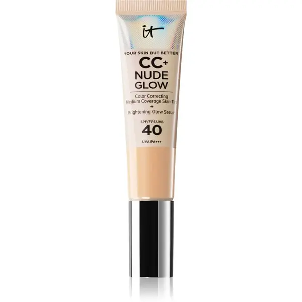IT Cosmetics Your Skin But Better CC + Nude Glow CC krém pro rozjasnění pleti SPF 40 Fair Ivory 32 ml
