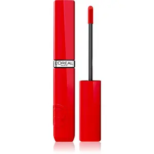 L’Oréal Paris Infaillible Laque Resistance dlouhotrvající tekutá rtěnka dodávající hydrataci a lesk odstín 410 Rouge Poppy 4.3 ml