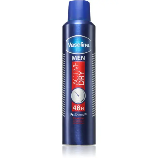 Vaseline Men Active Dry Antiperspirant antiperspirant ve spreji pro muže 250 ml