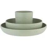 LOVI Tableware Set with Cup jídelní sada Pistachio 3 ks