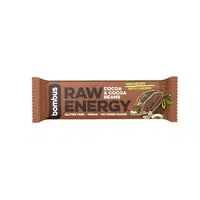 BOMBUS Raw energetická tyčinka kakao a kakaové boby 50 g