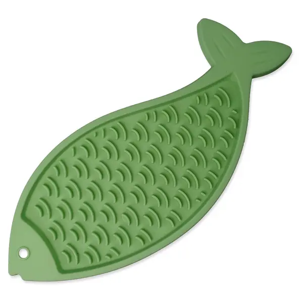 EPIC PET  Lick & Snack pastelová zelená lízací ryba 28 x 11,5 cm