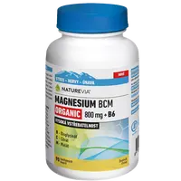 NATUREVIA Magnesium organic BCM 800 mg + B6, 90 kapslí