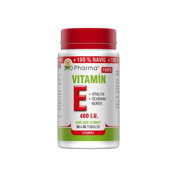 BIO PHARMA Vitamín E Forte 400 I.U.30+30 tobolek