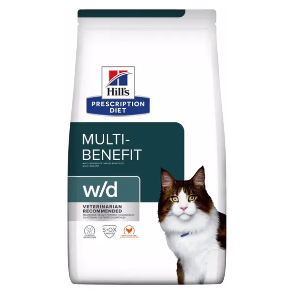 HILL'S Prescription Diet w/d granule pro kočky 3 kg
