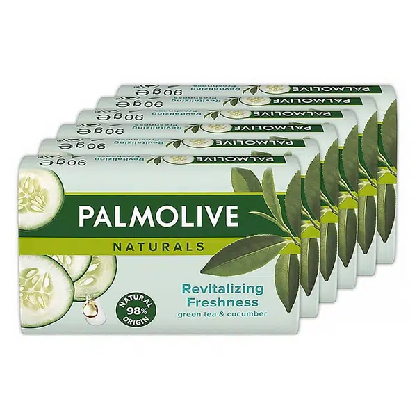 PALMOLIVE Naturals Green Tea & Cucumber Mýdlo 6x 90 g