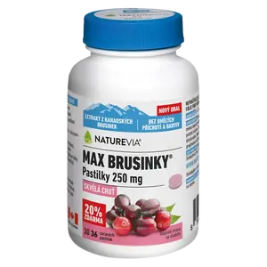 NATUREVIA Max brusinky pastilky 36 pastilek