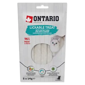 ONTARIO Lízací pochoutka extra tuňák a krevety 5x14 g