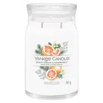 YANKEE CANDLE Signature Vonná svíčka velká 2 knoty White Spruce & Grapefruit 567 g