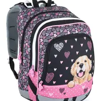 Školní batoh Bagmaster Alfa 21 A Black/pink