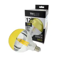 Žárovka LED E27 12W G125 bílá přírodní TRIXLINE Decor Mirror P976 Gold